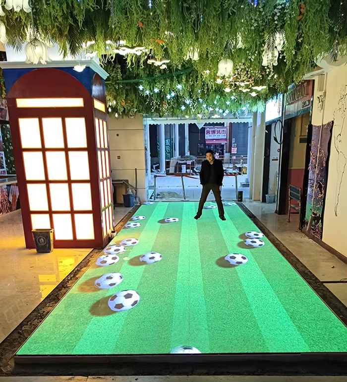 P3.91 Full-Color Interactive Floor Tile Video Game Platform LED Display Stage for Stage Lighting & Display 