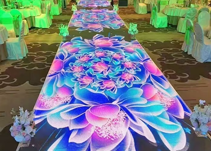 P3.91 Full-Color Interactive Floor Tile Video Game Platform LED Display Stage for Stage Lighting & Display 